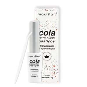 Cola para Cílios Macrilan Transparente – Firmeza e Discrição na Medida Certa