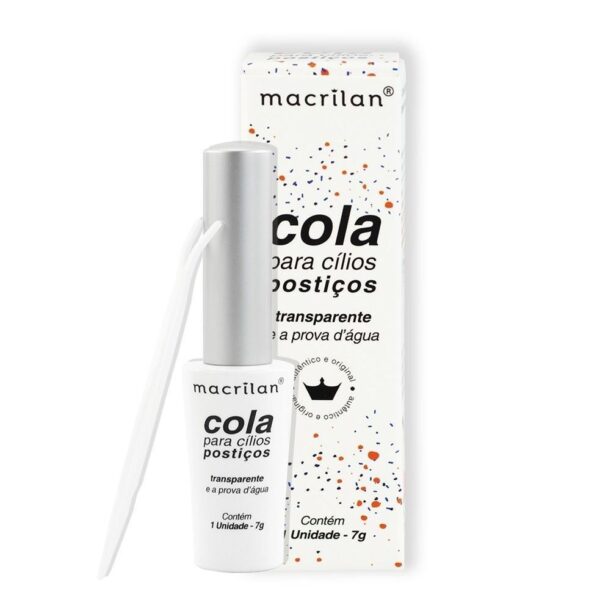 Cola para Cílios Macrilan Transparente – Firmeza e Discrição na Medida Certa