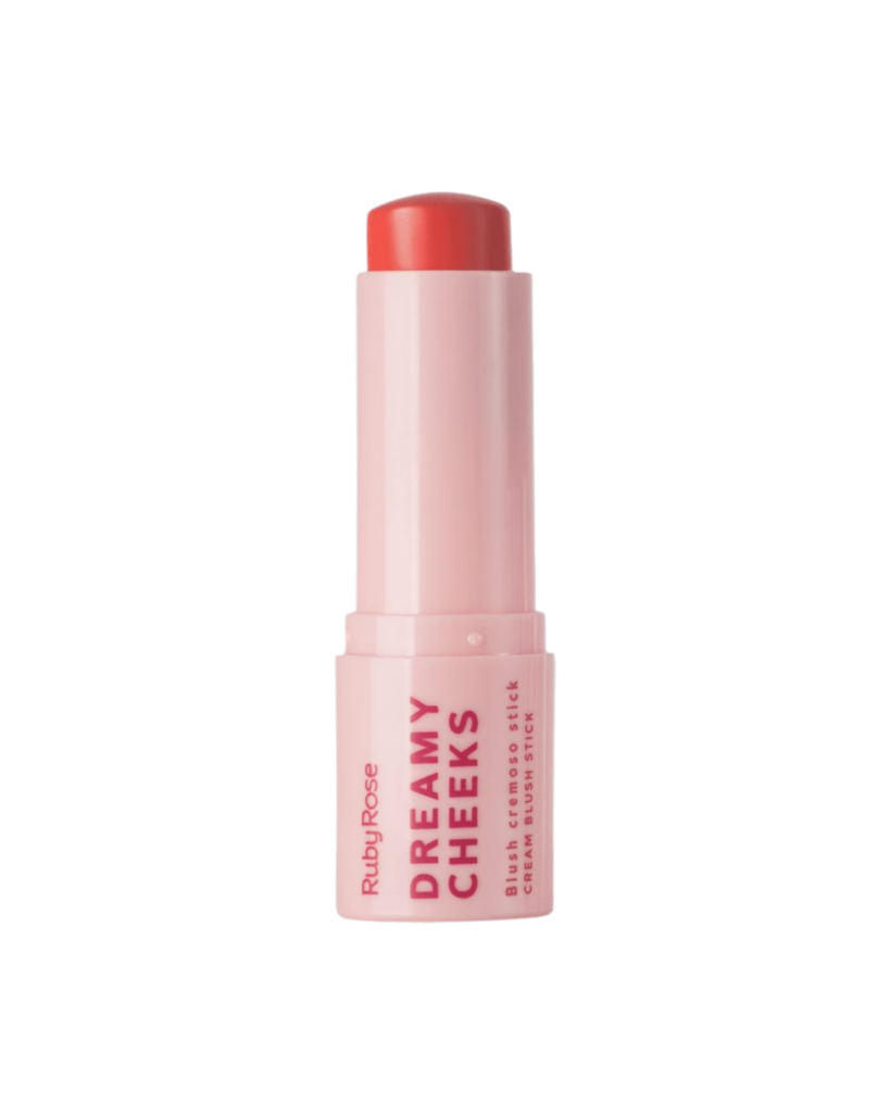 Blush Dreamy Cheeks Stick Ruby Rose em formato bastão com cor cremosa e acabamento natural.