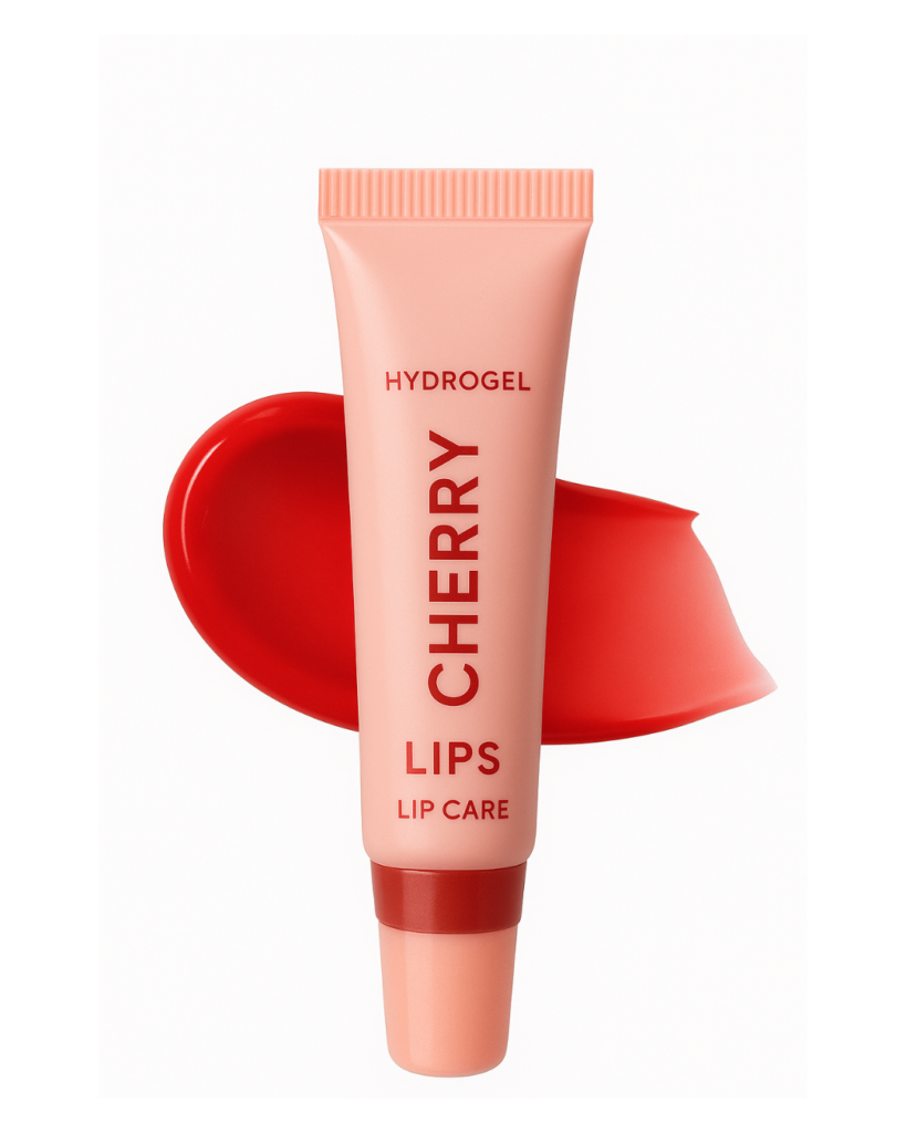 Lip Balm Cherry Lips Ruby Rose em embalagem delicada, com cor suave e efeito hidratante.