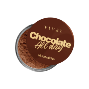 Pó Facial Chocolate All Day em embalagem compacta
