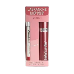 Kit com lápis labial de contorno e velvet lip tint da Labranche em acabamento matte.