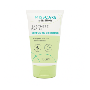 Sabonete facial Miss Rôse 100ml com fórmula suave e ação purificante para limpeza diária e pele radiante.